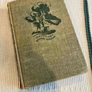 The Dana Girls mystery stories The Clue of the Black Flower, 1956 vintage book